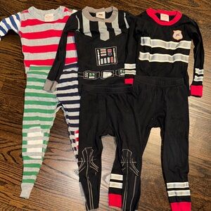 Hanna Anderson size 4 (100cm) Pajama sets- 3 pairs